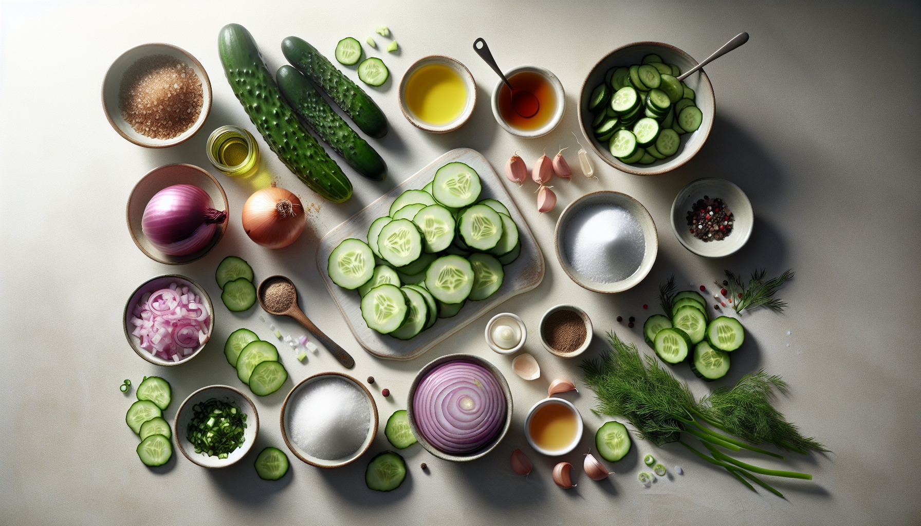 Simple Homemade Creamy Dill Cucumber Salad Recipe