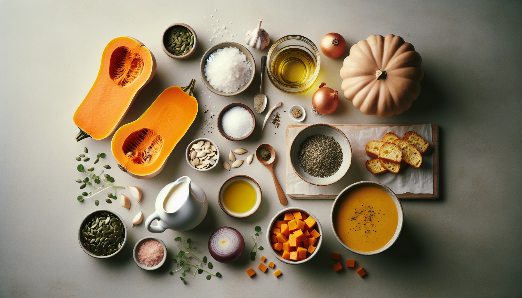 Simple Homemade Creamy Roasted Butternut Squash Soup Recipe