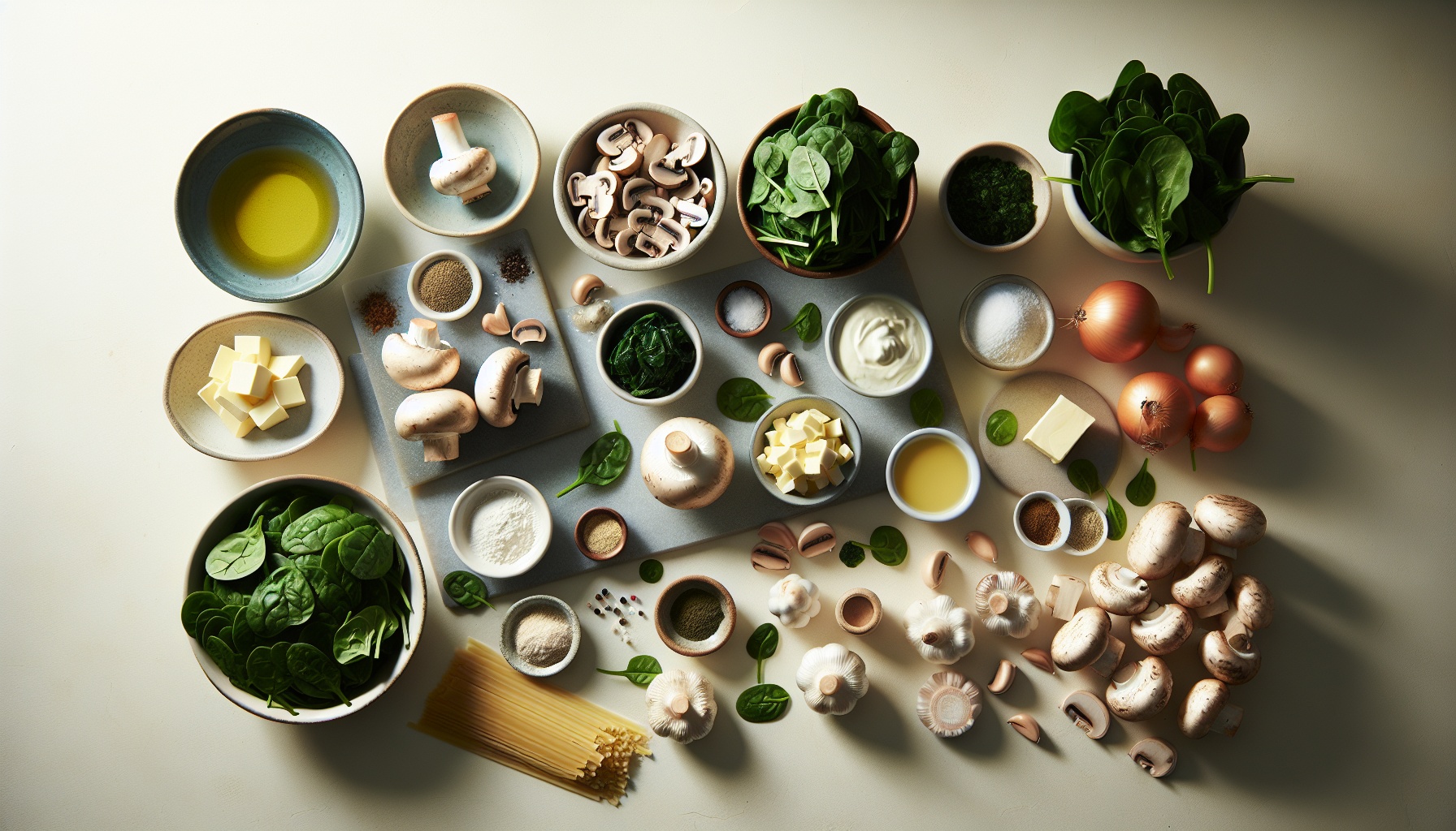 Simple Homemade Creamy Spinach and Mushroom Stroganoff Recipe