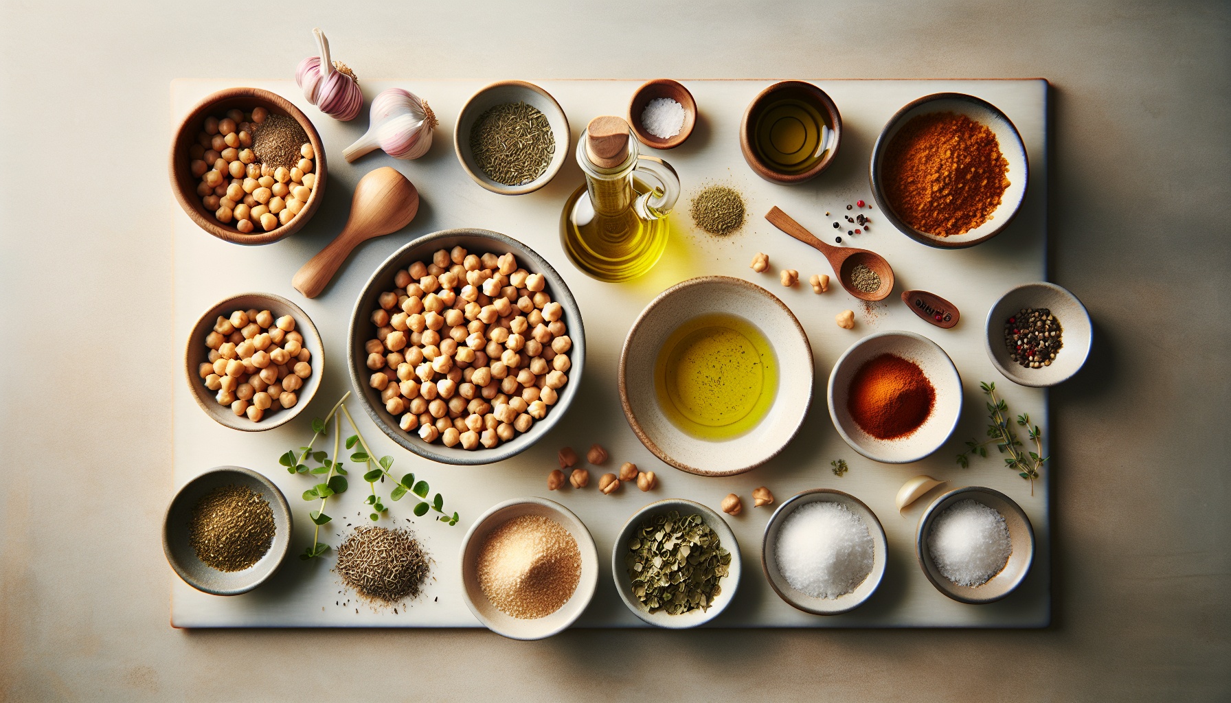 Simple Homemade Garlic Herb Roasted Chickpeas Recipe
