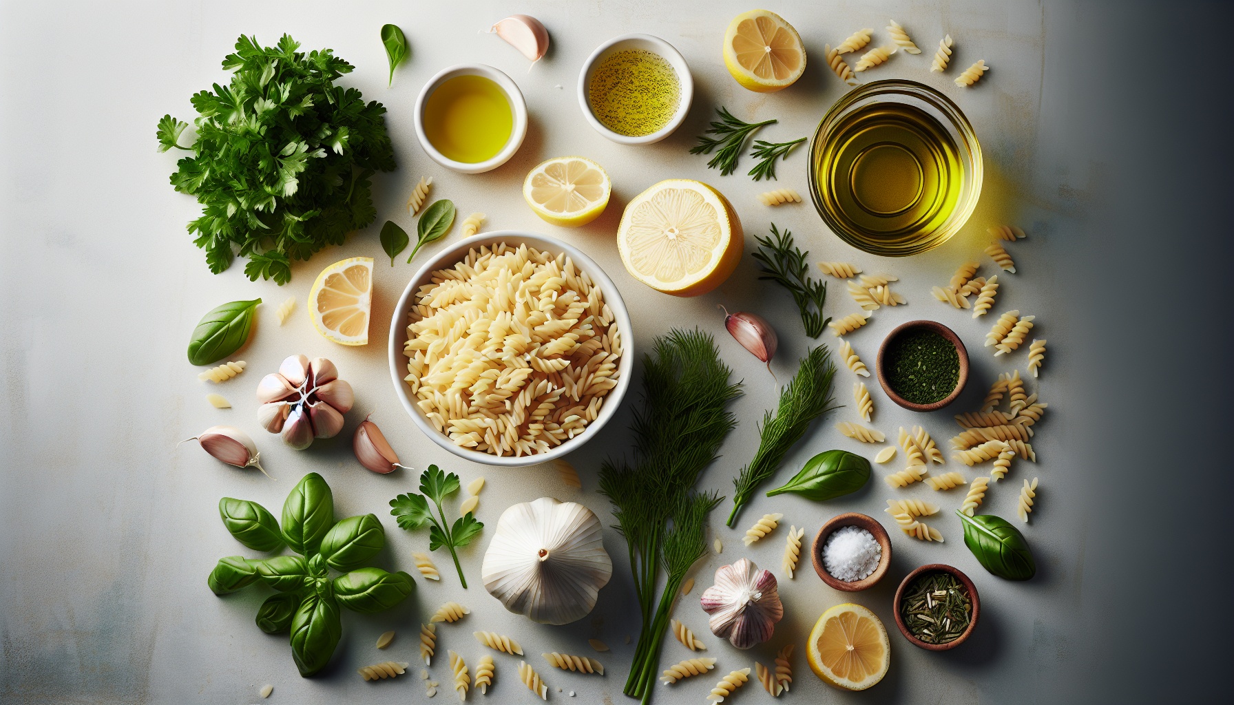 Simple Homemade Garlic Lemon Orzo Salad with Fresh Herbs Recipe