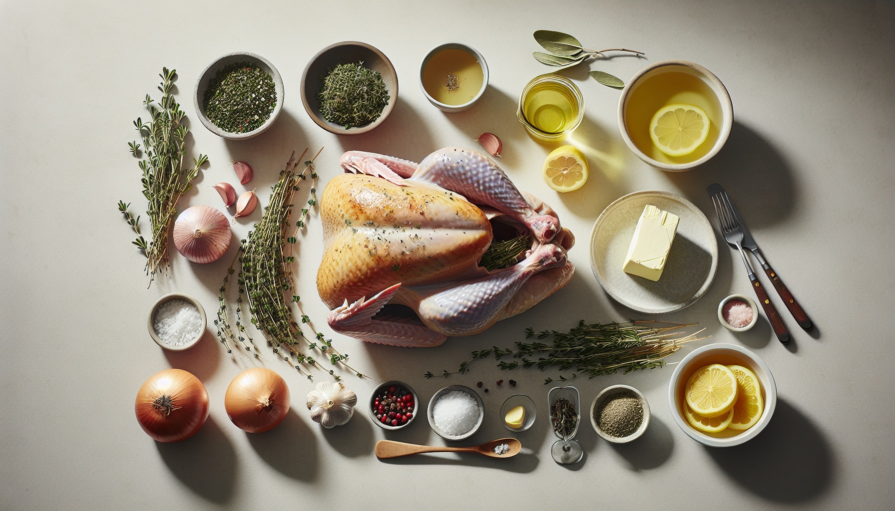 Simple Homemade Herb Butter Roasted Turkey Recipe