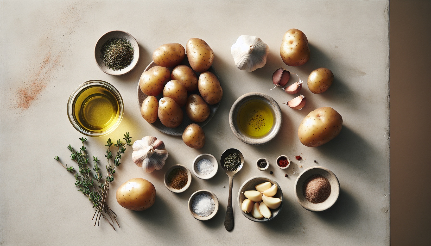 Simple Homemade Herb and Garlic Roasted Baby Potatoes Recipe