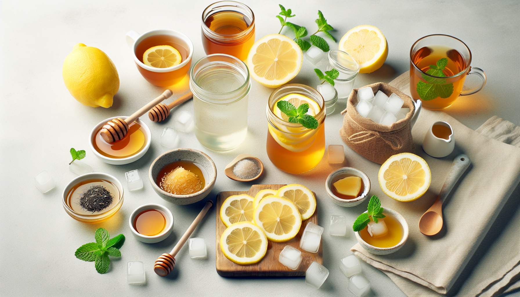 Simple Homemade Honey Lemon Iced Tea Recipe