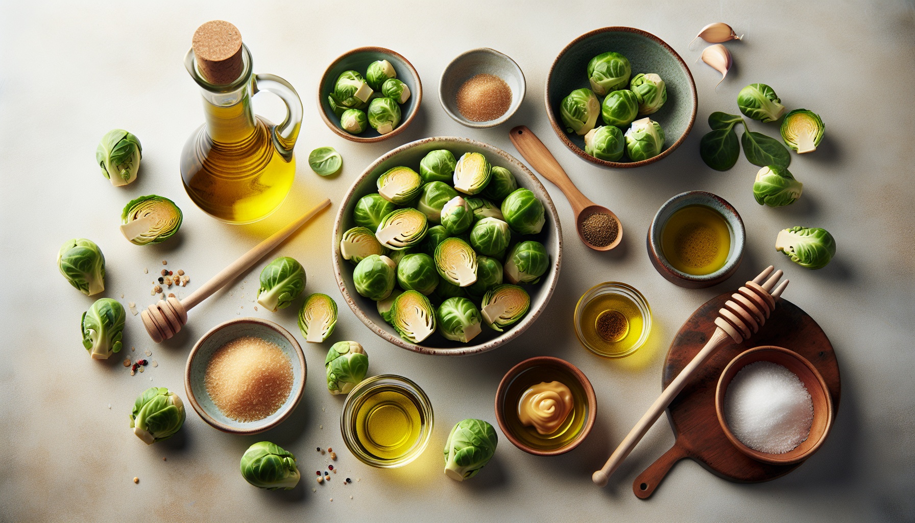Simple Homemade Honey Mustard Roasted Brussel Sprouts Recipe