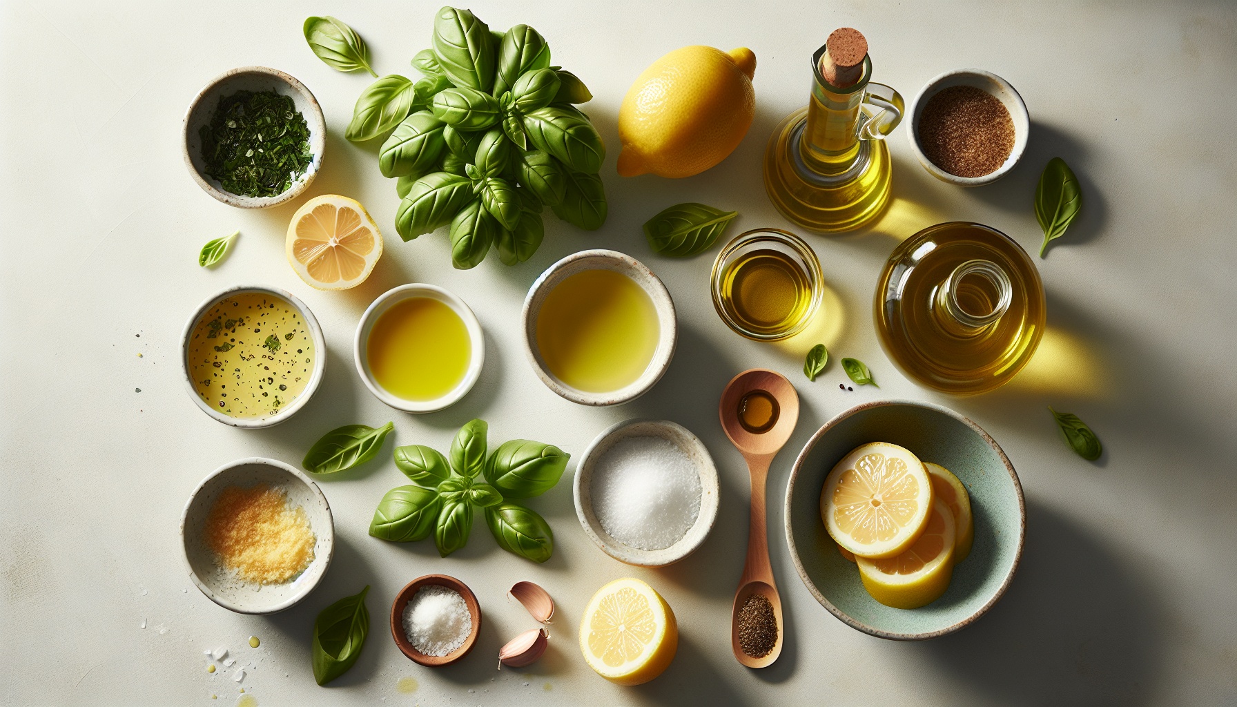 Simple Homemade Lemon Basil Vinaigrette Recipe