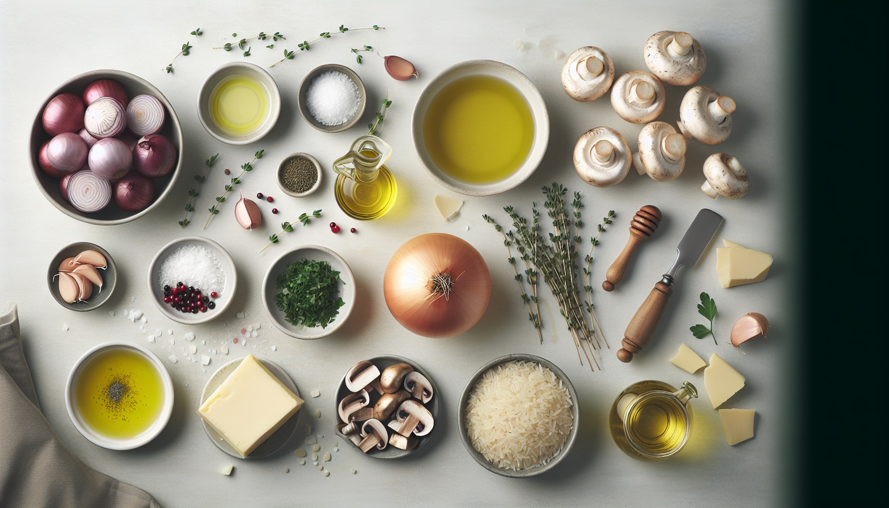 Simple Homemade Mushroom and Thyme Risotto Recipe