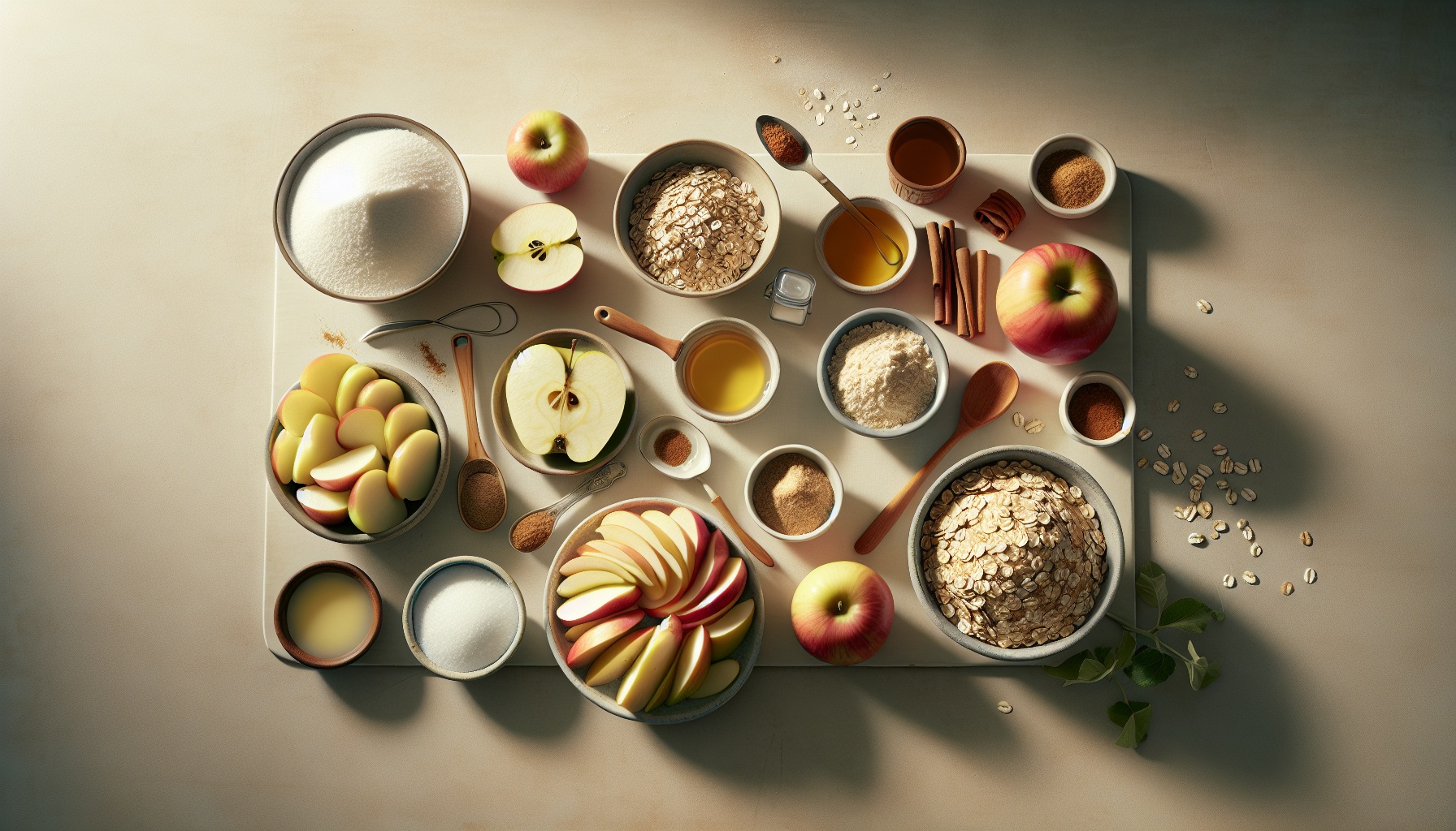 Simple Homemade Spiced Apple Crisp with Oat Topping Recipe