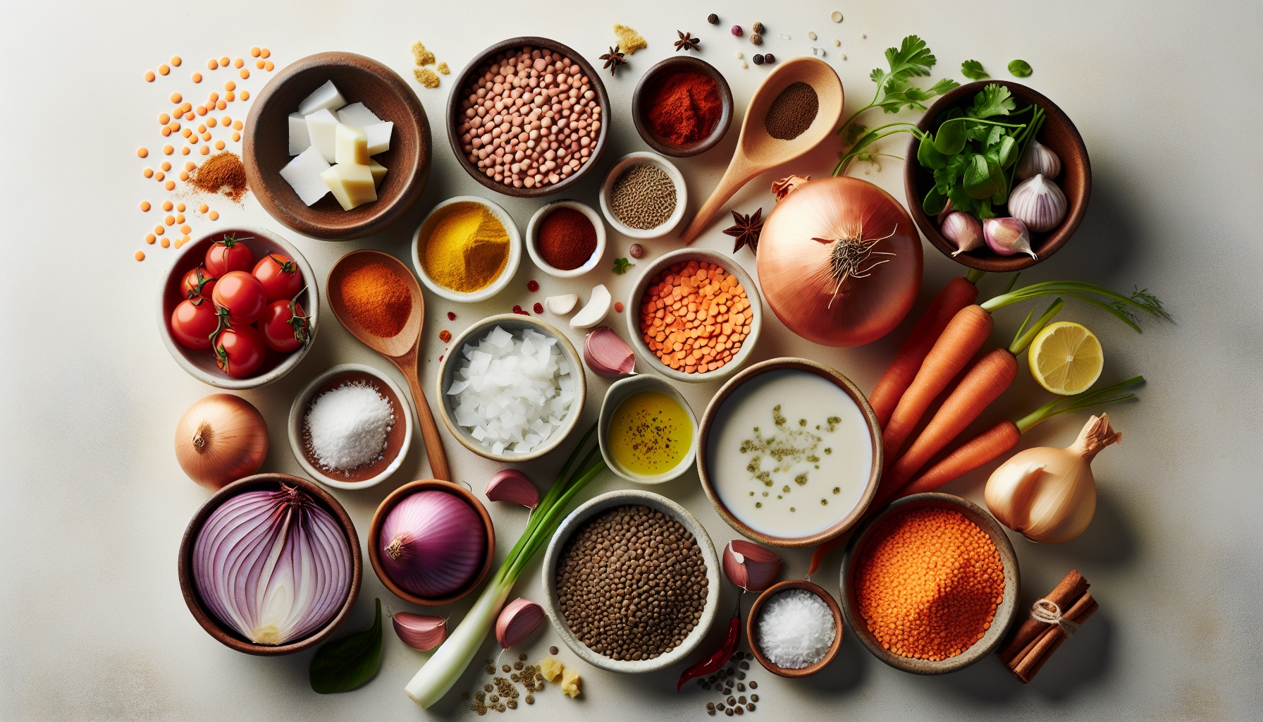 Simple Homemade Spiced Coconut Lentil Stew Recipe