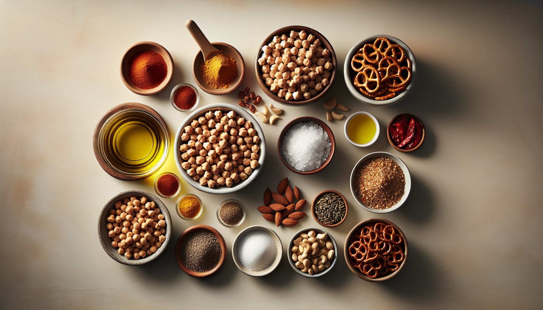 Simple Homemade Spicy Roasted Chickpea Snack Mix Recipe