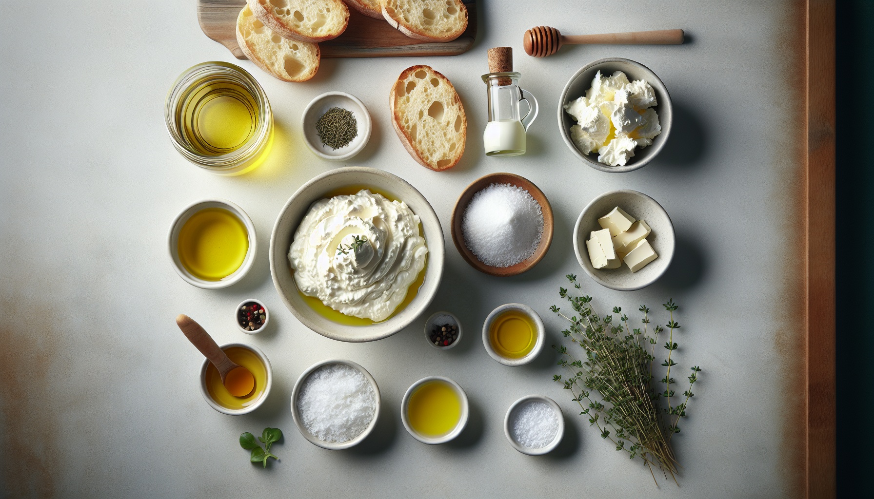 Simple Homemade Whipped Ricotta Dip with Honey Drizzle and Crusty Bread Recipe