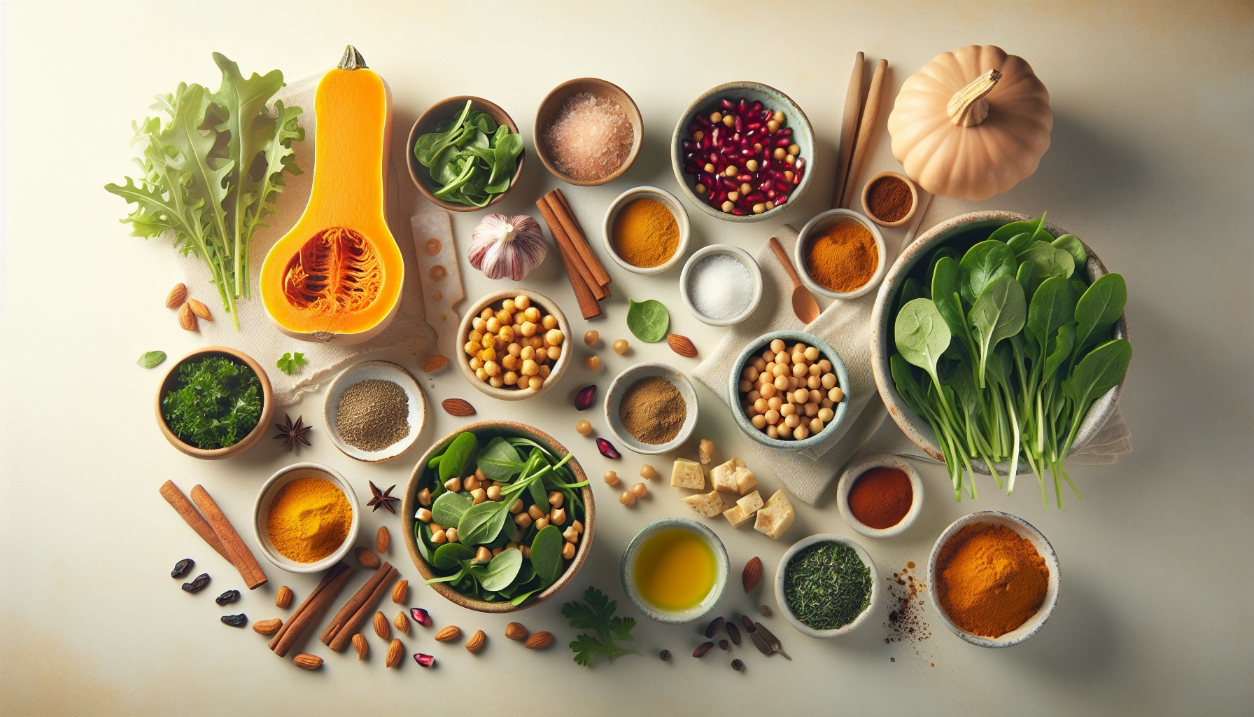 Warm Spiced Butternut and Chickpea Salad with Tahini Citrus Dressing Recipe