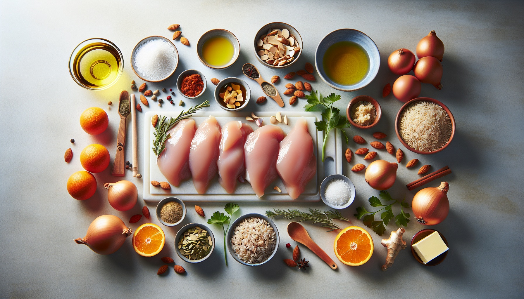 Zesty Orange and Cardamom Glazed Chicken with Wild Rice Pilaf Recipe
