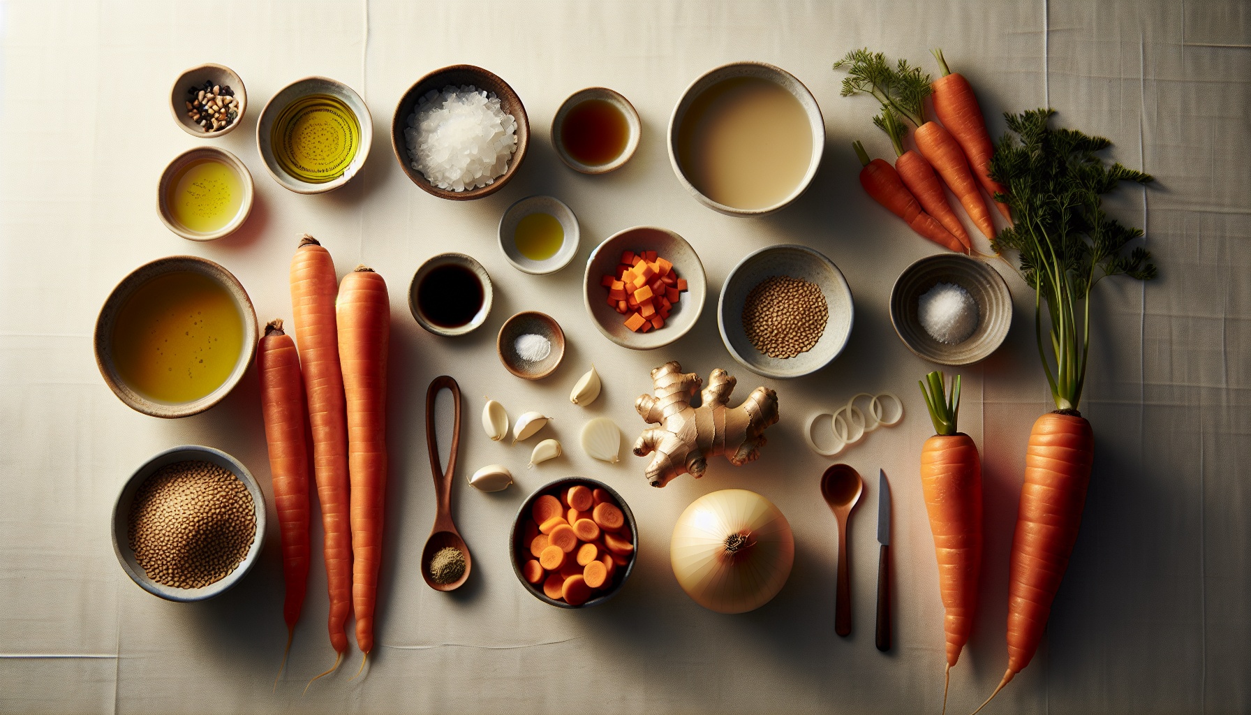 Carrot Ginger Miso Soup With Sesame Crunch Topping Recipe