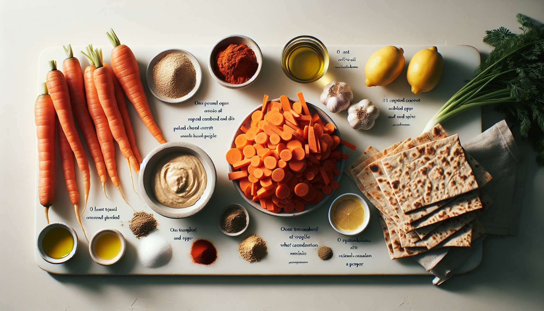 Roasted Carrot Harissa Dip With Spiced Pita Chips Recipe