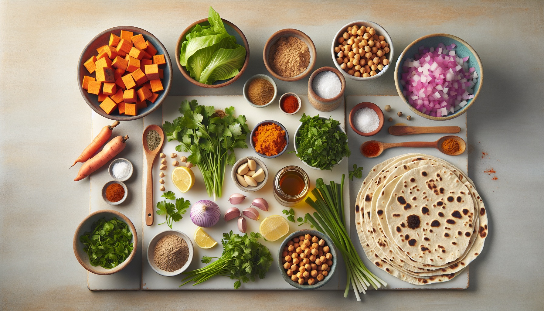 Spiced Sweet Potato Falafel Wraps With Maple Tahini Drizzle Recipe