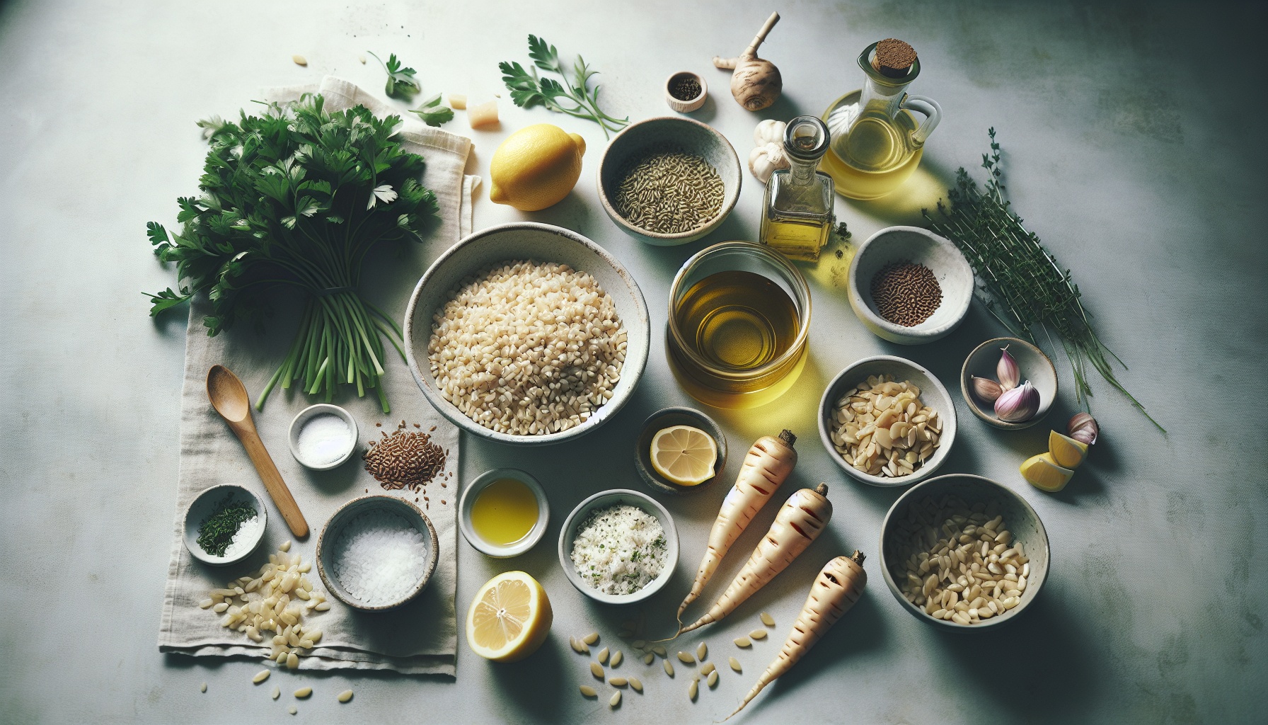 Rustic Lemon Herb Farro Salad With Honey Roasted Parsnips And Arugula Recipe