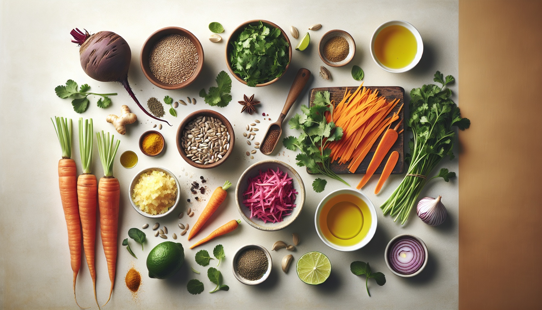 Golden Beet And Carrot Slaw With Toasted Cumin Lime Dressing Recipe