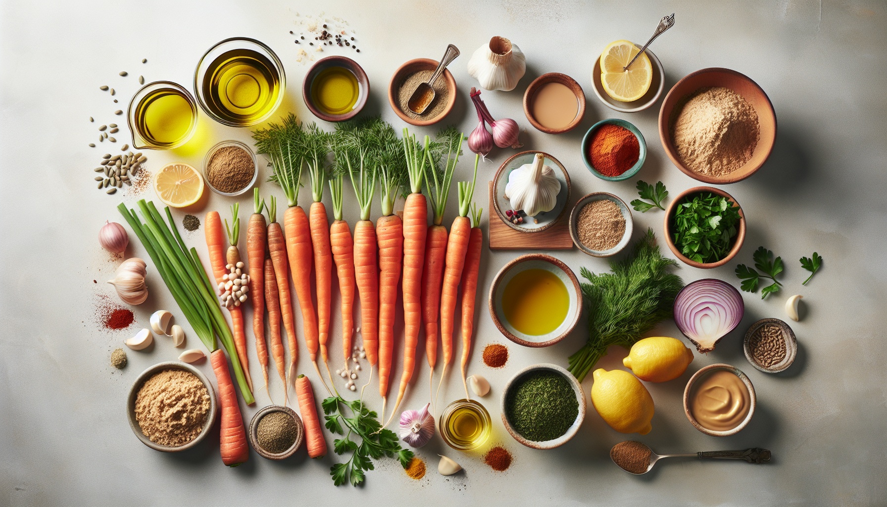 Crispy Zaatar Roasted Carrots With Lemon Herb Tahini Dressing Recipe