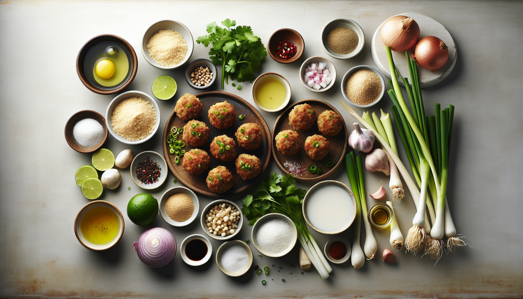 Ginger Lime Chicken Meatballs With Coconut Lemongrass Dipping Sauce Recipe