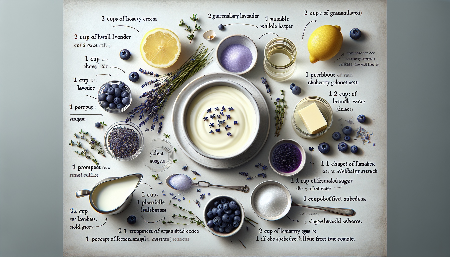 Lemon Lavender Panna Cotta With Blueberry Thyme Compote Recipe