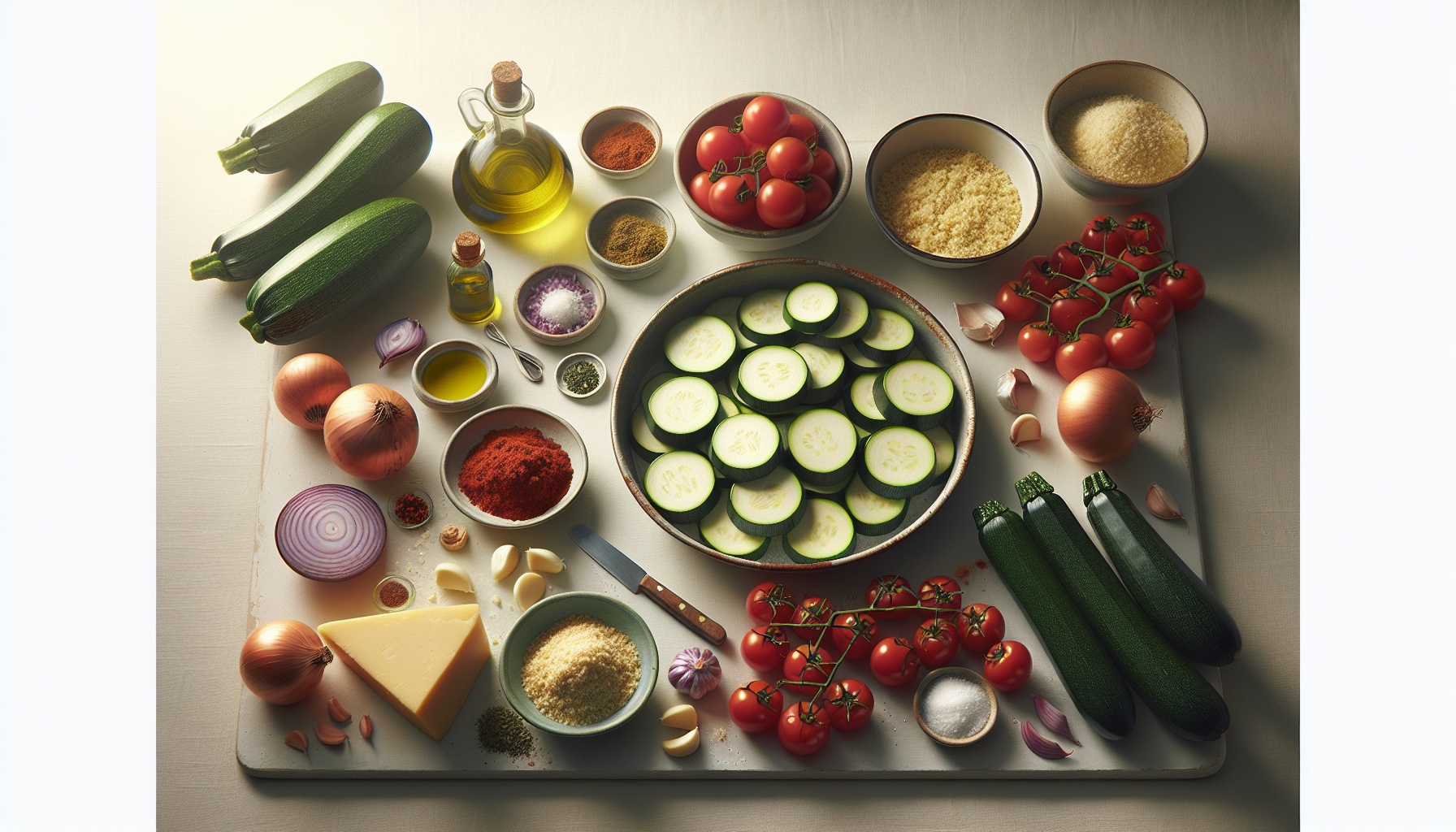 Spiced Zucchini Tomato Bake With Garlic Herb Breadcrumbs Recipe