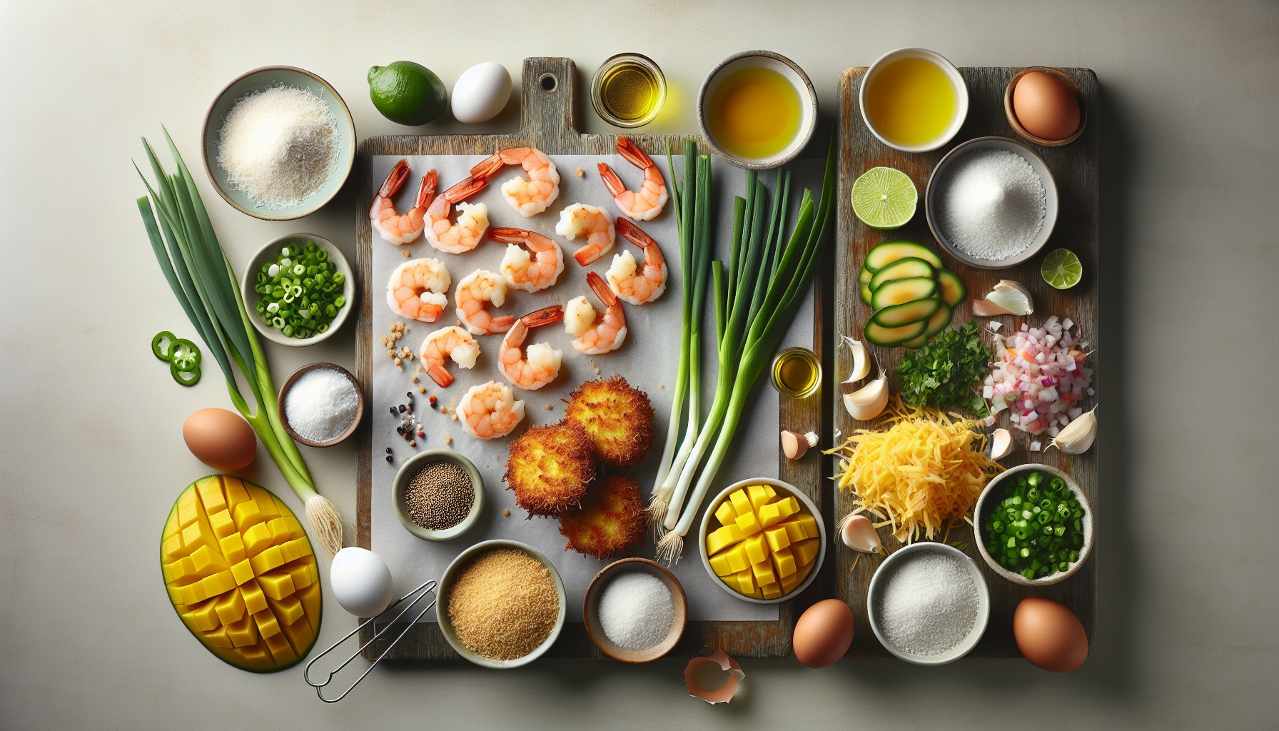 Crispy Coconut Shrimp Cakes With Mango Lime Salsa Recipe
