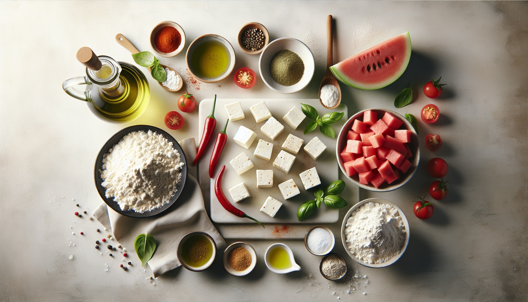 Crispy Halloumi Bites With Watermelon Basil Salsa Recipe
