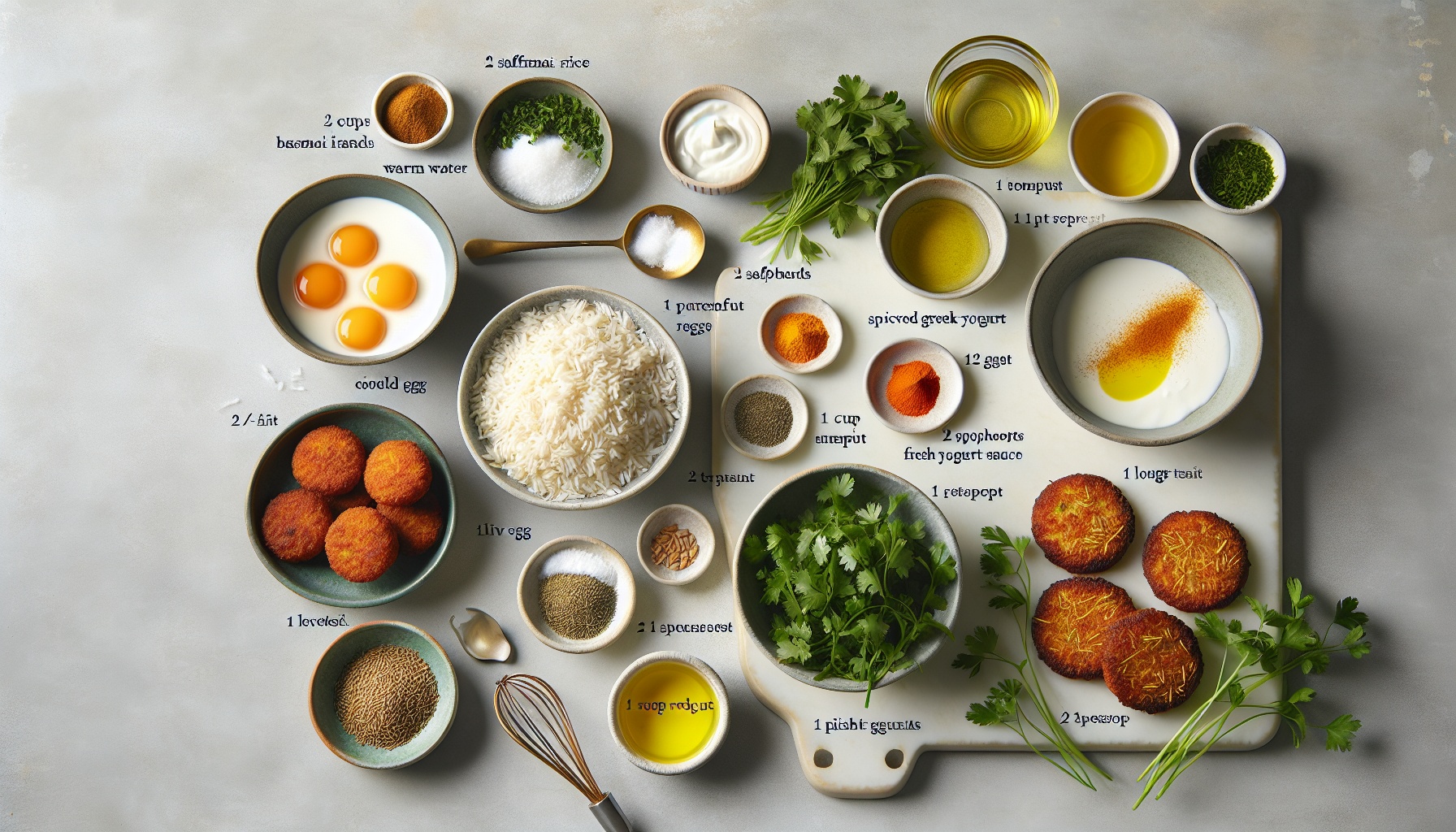 Crispy Saffron Rice Cakes With Spiced Yogurt And Fresh Herb Crunch Recipe