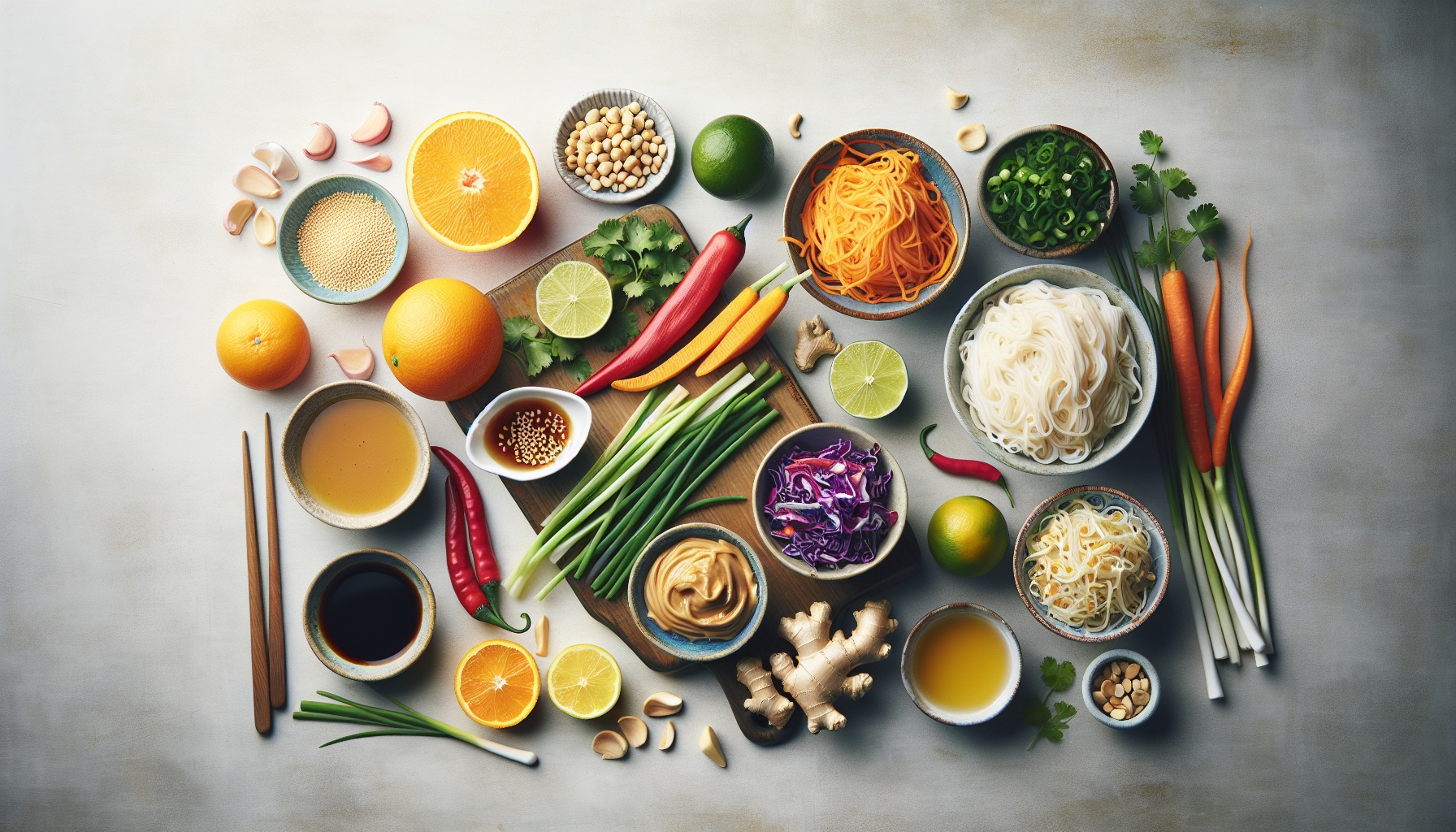 Grilled Citrus Noodle Bowl With Peanut Ginger Sauce And Crunchy Herb Slaw Recipe