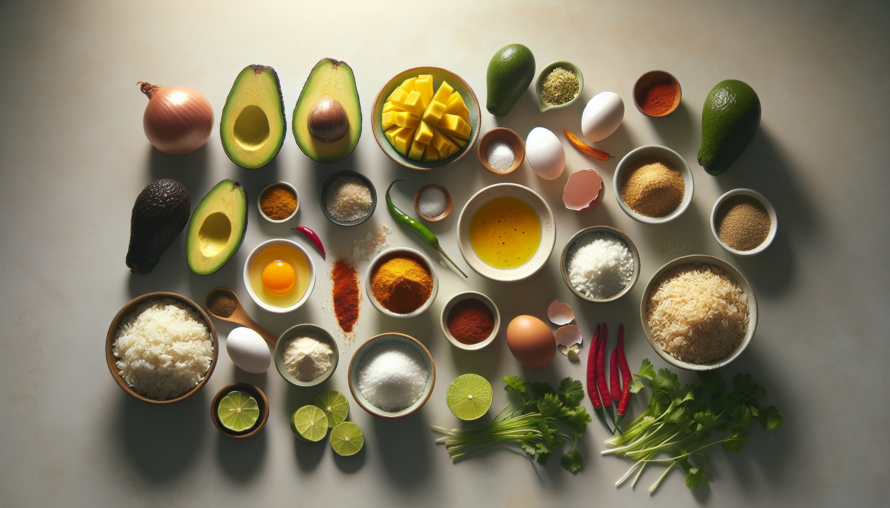 Crispy Avocado Rice Cakes With Spiced Mango Salsa And Lime Yogurt Recipe