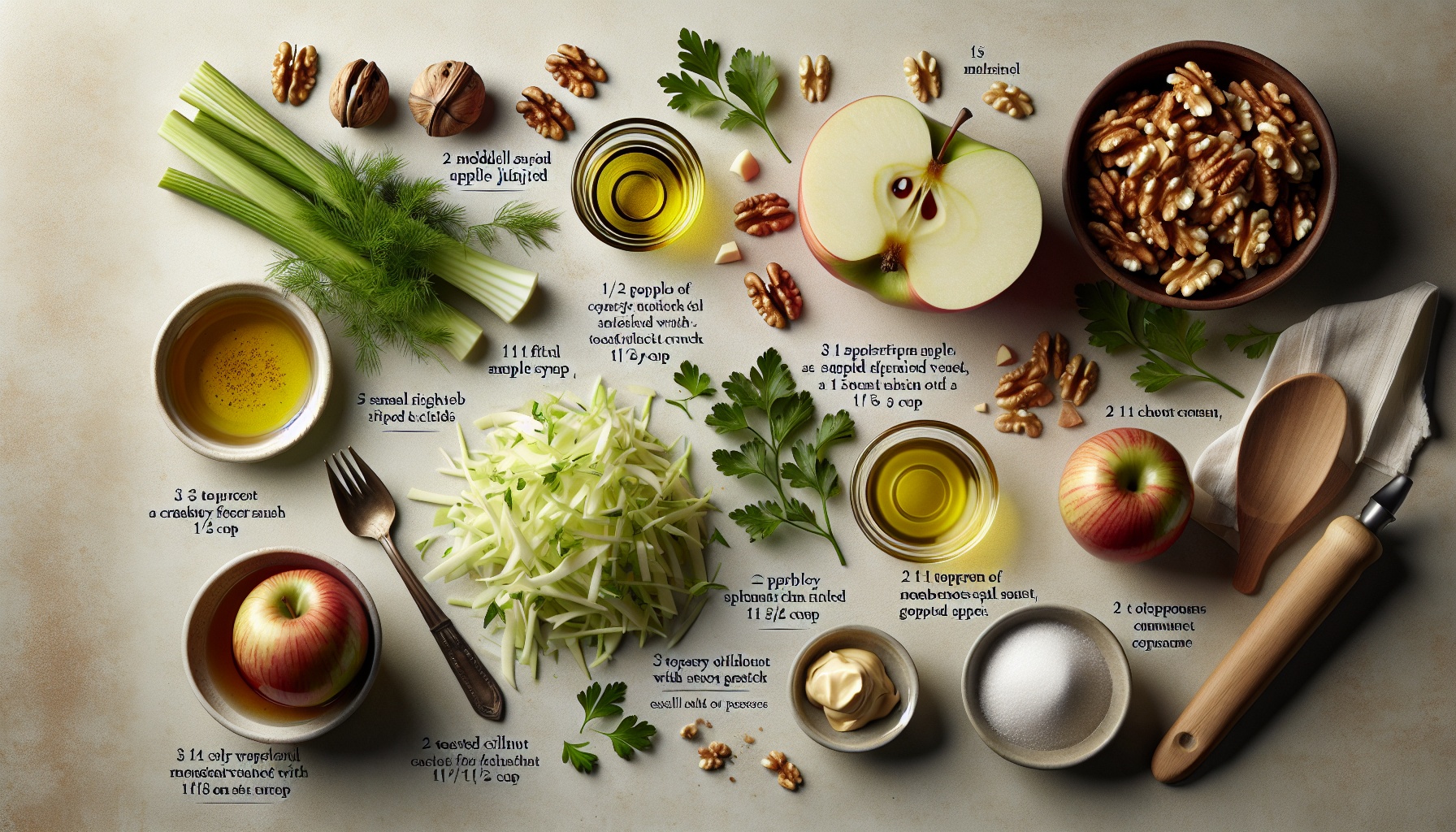 Maple Glazed Apple Fennel Slaw With Toasted Walnut Crunch Recipe