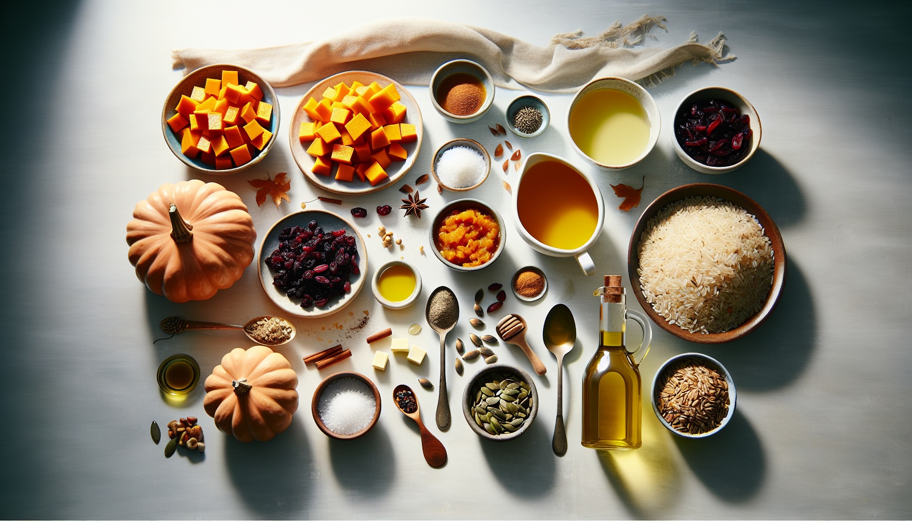 Caramelized Pumpkin And Wild Rice Bake With Spiced Cranberry Glaze Recipe