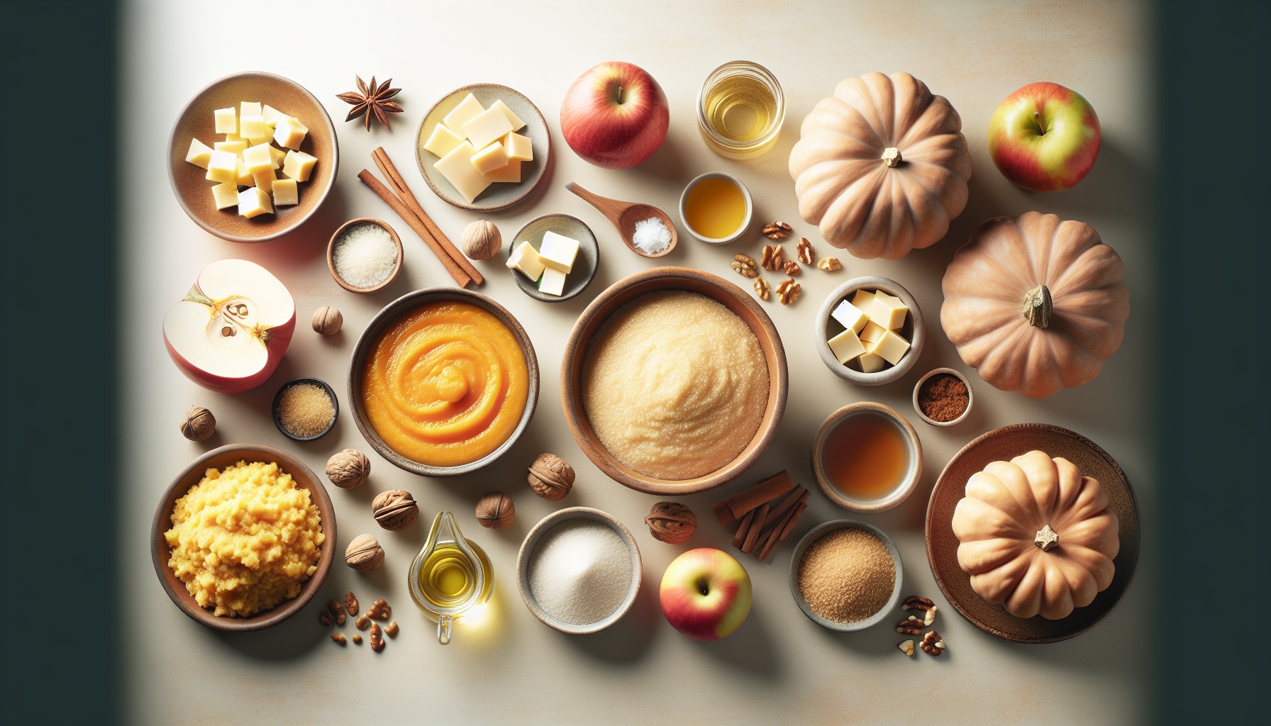 Golden Pumpkin Polenta With Gingered Apple Chutney And Toasted Walnut Crunch Recipe