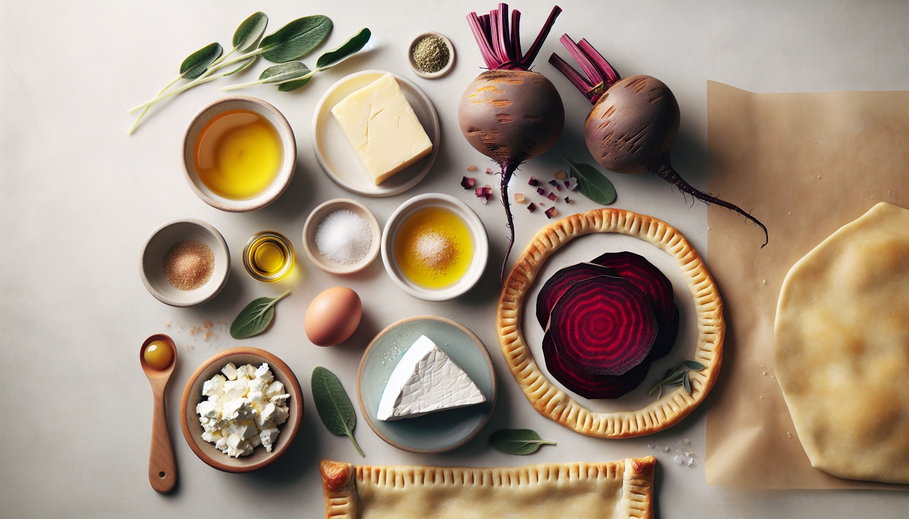 Golden Beet And Sage Tartlets With Maple Dijon Glaze Recipe