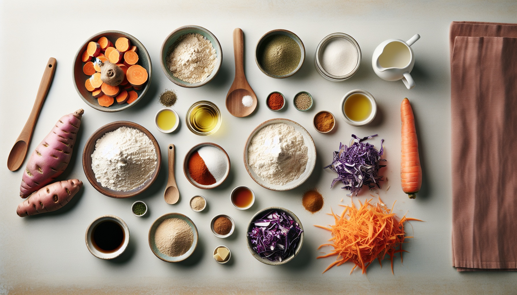 Spiced Sweet Potato Bao Buns With Maple Ginger Slaw Recipe
