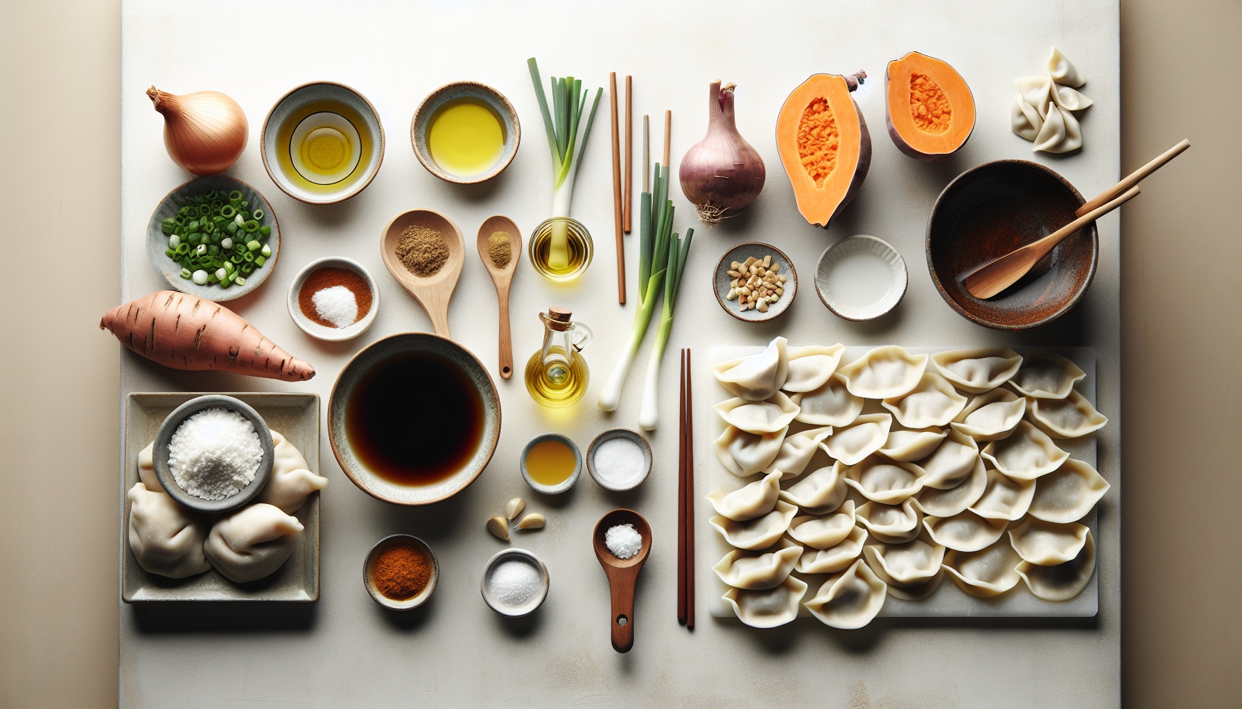Autumn Sweet Potato Dumplings With Miso Maple Dipping Sauce Recipe