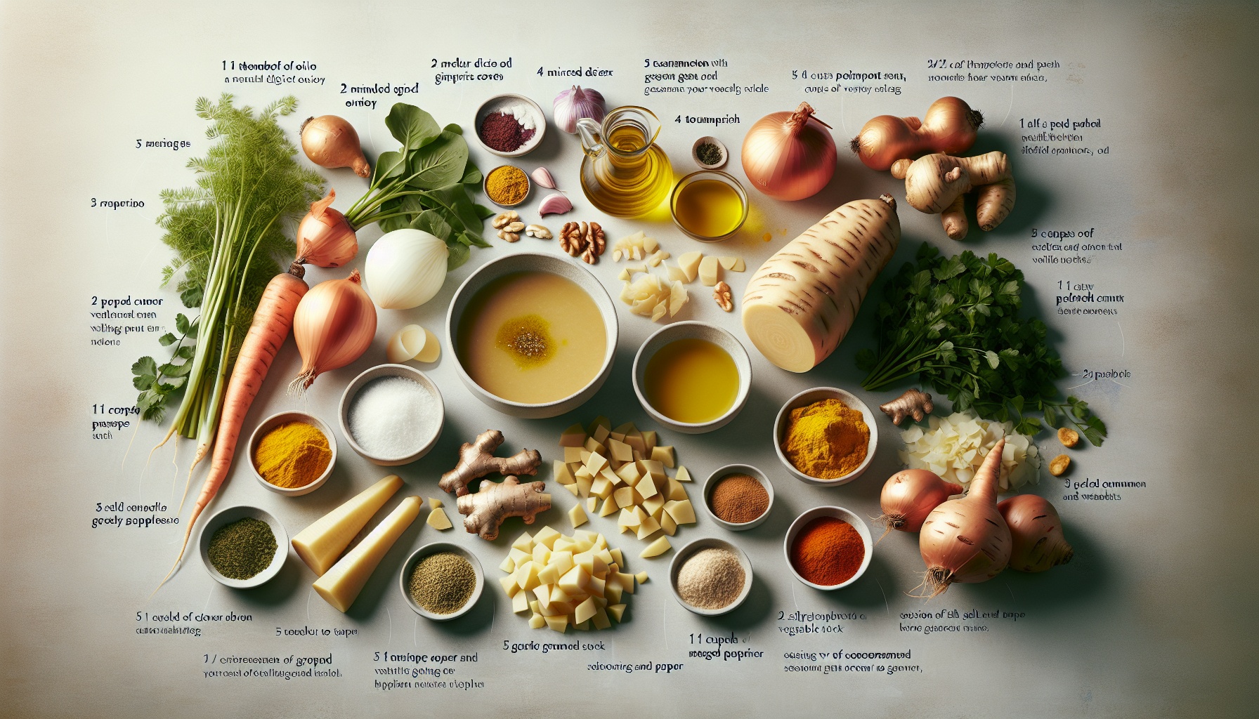 Golden Parsnip Ginger Soup With Spiced Walnut Dust And Maple Drizzle Recipe