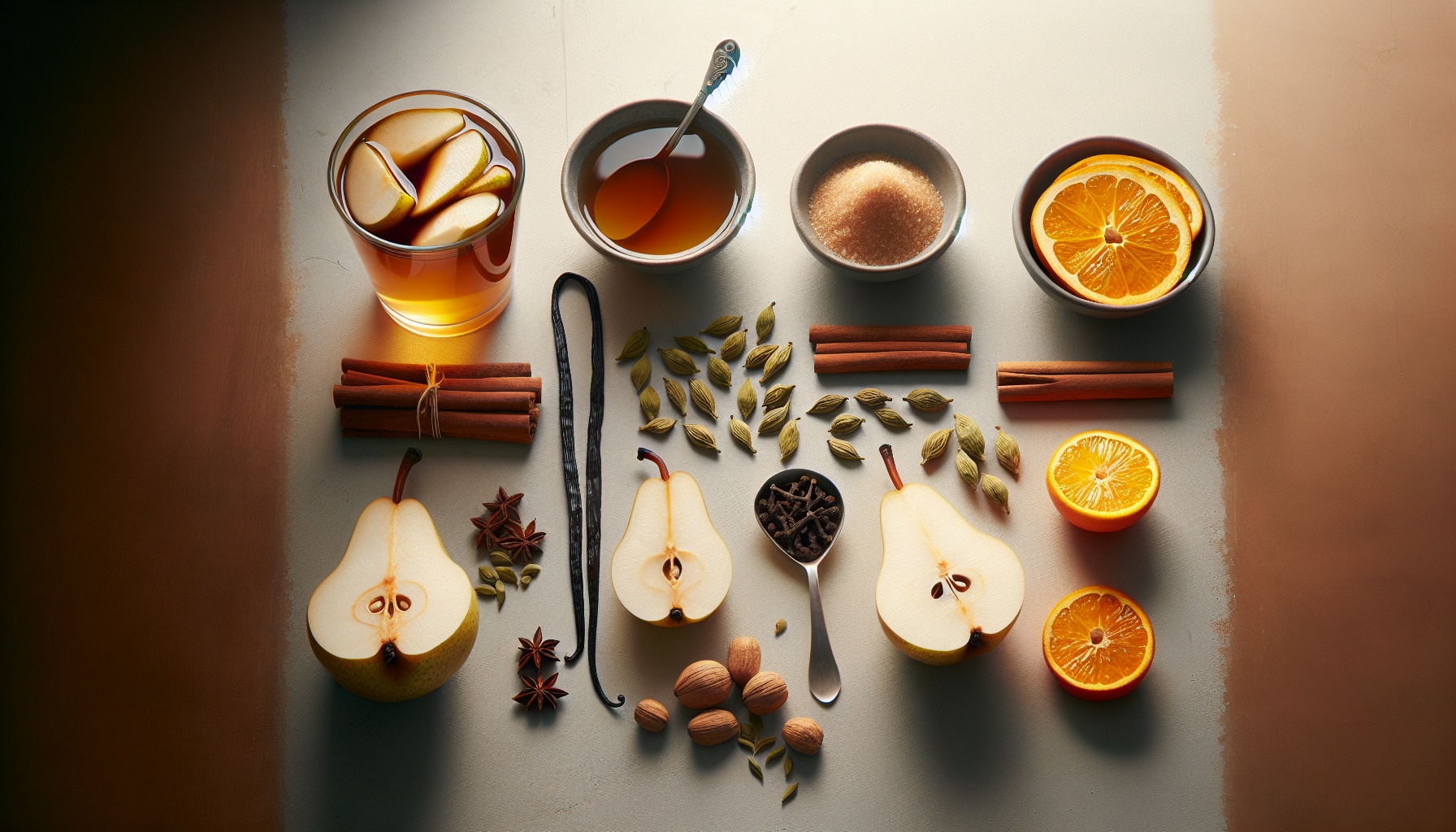 Spiced Mulled Pear Cider With Vanilla Bean And Toasted Cardamom Recipe